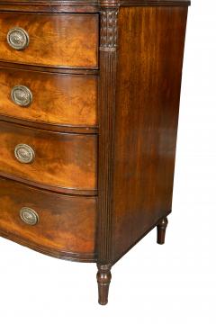 Regency Mahogany Bowfront Chest Of Drawers - 4643423