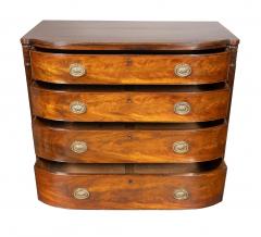 Regency Mahogany Bowfront Chest Of Drawers - 4643427