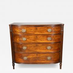 Regency Mahogany Bowfront Chest Of Drawers - 4643833