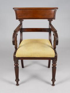 Regency Mahogany Desk Open Armchair - 4414024