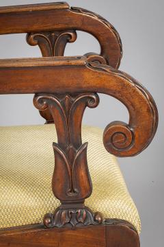 Regency Mahogany Desk Open Armchair - 4414027