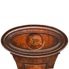 Regency Mahogany Hall Chair with Armorial Crest - 3786657