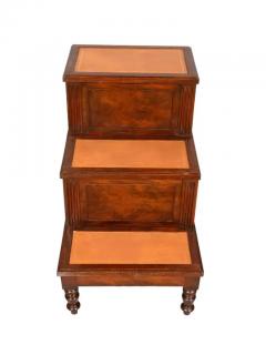 Regency Mahogany Library Steps - 4143921