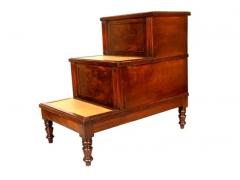 Regency Mahogany Library Steps - 4143952
