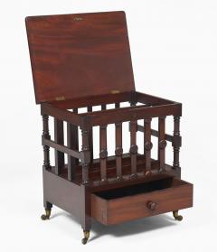 Regency Mahogany Lidded Canterbury - 4547922