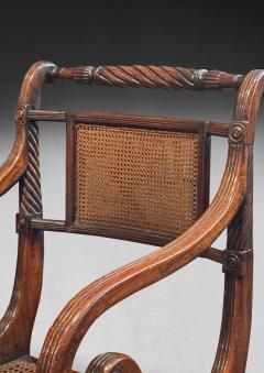 Regency Mahogany Metamorphic Library Armchair Steps - 4414312