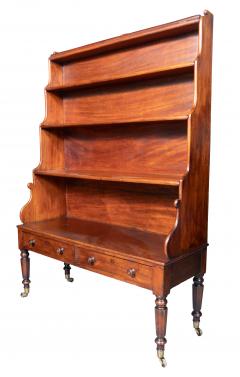 Regency Mahogany Open Bookcase - 4743697