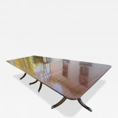 Regency Mahogany Three Pedestal Dining Table - 4383670