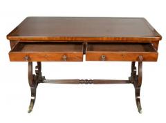 Regency Mahogany Trestle Base Writing Table - 4149687