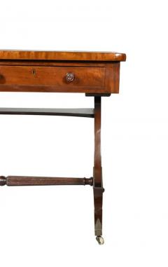 Regency Mahogany Trestle Base Writing Table - 4149689