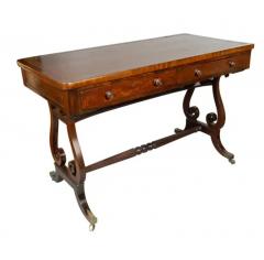 Regency Mahogany Trestle Base Writing Table - 4149695