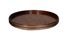 Regency Mahogany and Brass Bound Oval Tray - 3995913