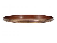 Regency Mahogany and Brass Bound Oval Tray - 3995915