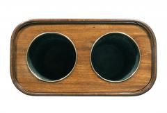 Regency Mahogany and Brass Campaign Double Wine Cooler - 4322982