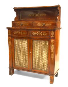 Regency Mahogany and Brass Inlaid Sideboard - 2797860