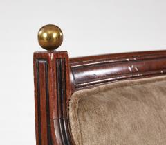 Regency Mahogany and Ebonized Klismos Armchair - 4217937