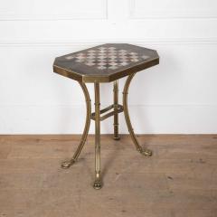 Regency Marble and Gilt Chess Table - 3559239