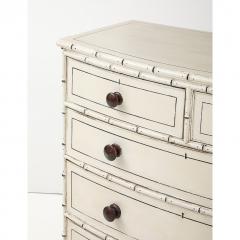 Regency Painted Faux Bamboo Chest - 4273616