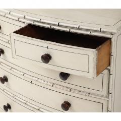 Regency Painted Faux Bamboo Chest - 4273617