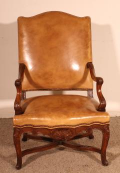 Regency Period Armchair In Walnut 18th Century - 4054077