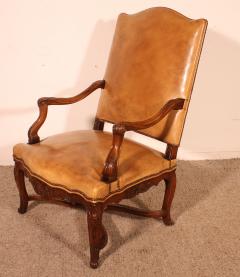 Regency Period Armchair In Walnut 18th Century - 4054082