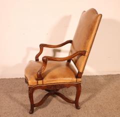 Regency Period Armchair In Walnut 18th Century - 4054084