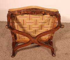 Regency Period Armchair In Walnut 18th Century - 4054087