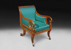 Regency Period Decorated Gilt Library Chair - 4308869