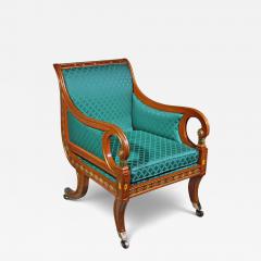 Regency Period Decorated Gilt Library Chair - 4310053