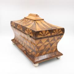 Regency Period English Box In Walnut With Tent Top - 4420896