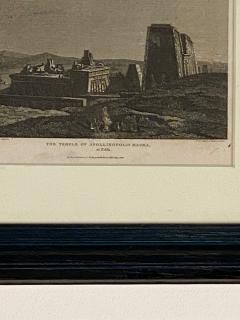 Regency Period Etching The Temple of Apollinopolis Magna at Edfu  - 2490233