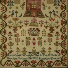 Regency Period Norfolk Sampler 1827 by Maria Curtis - 2899272