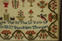 Regency Period Norfolk Sampler 1827 by Maria Curtis - 2899275