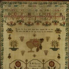 Regency Period Norfolk Sampler 1828 by E A Giscard Aged 12 - 4242916