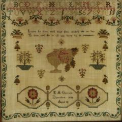 Regency Period Norfolk Sampler 1828 by E A Giscard Aged 12 - 4242917