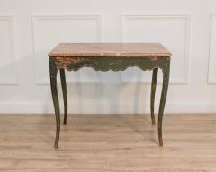 Regency Period Painted Game Table with Marble Top Early 19th Century - 4465023