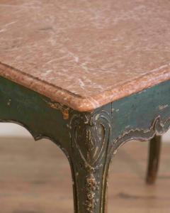 Regency Period Painted Game Table with Marble Top Early 19th Century - 4465033