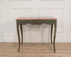 Regency Period Painted Game Table with Marble Top Early 19th Century - 4465091