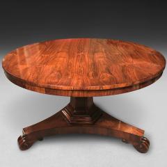 Regency Period Rosewood Circular Dining Table - 4314494