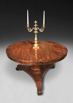Regency Period Rosewood Circular Dining Table - 4314499