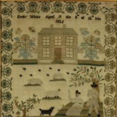 Regency Period Sampler 1825 by Emily White - 4153232