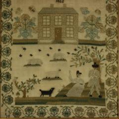 Regency Period Sampler 1825 by Emily White - 4153233