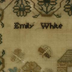 Regency Period Sampler 1825 by Emily White - 4153236