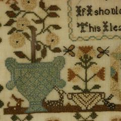 Regency Period Sampler 1827 by Maria Thurgood - 4422086