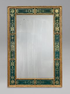 Regency Period Verre glomis Border Gilded Mirror - 3566537