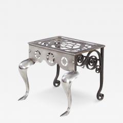 Regency Pierced and Scrolled Steel Footstool - 3824036