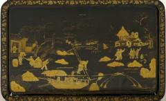 Regency Polychrome Chinoiserie Papier Mache Tray - 3937020