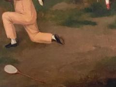 Regency Portrait A Squire And His Family Oil on Canvas - 4130500
