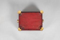 Regency Red Morocco Leather Sewing Box - 2314083