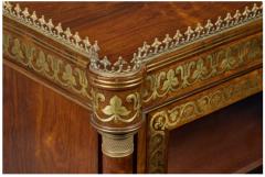 Regency Rosewood And Brass Inlaid Bookcase - 3739471